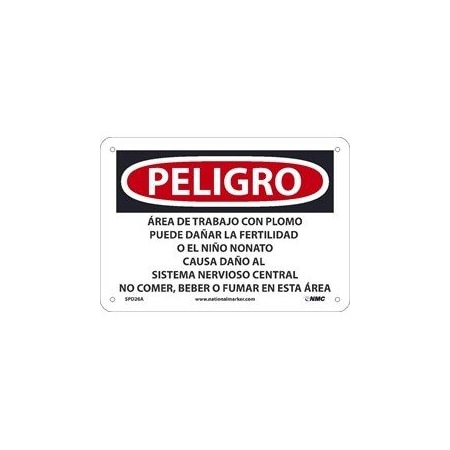 PELIGRO LEAD WORK AREA MAY, SPD26P